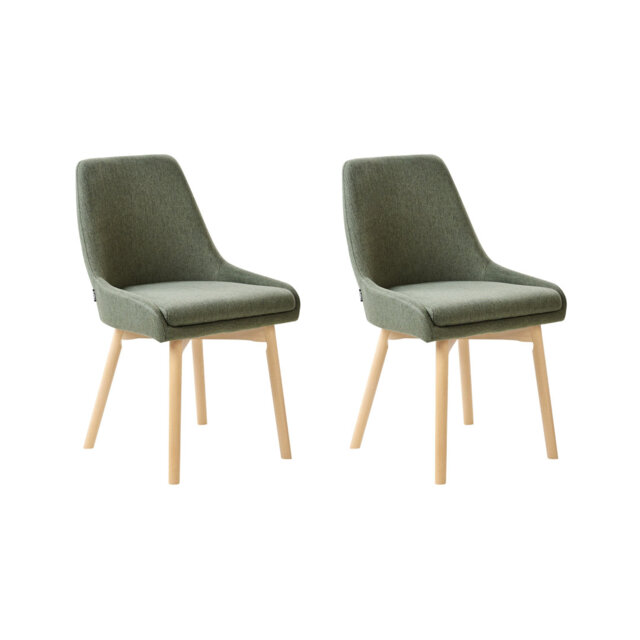 Set of 2 Dining Chairs MELFORT II Fabric