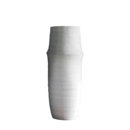 White 36Cm Terracotta Table Vase