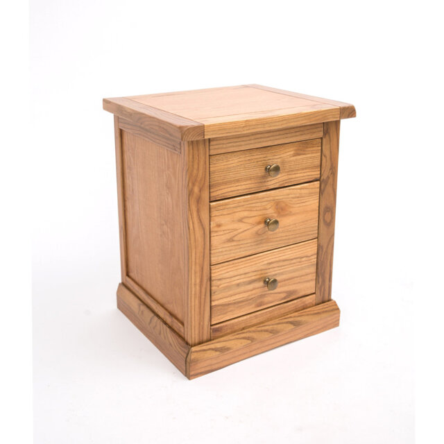 Milian 3 Drawer Bedside Table