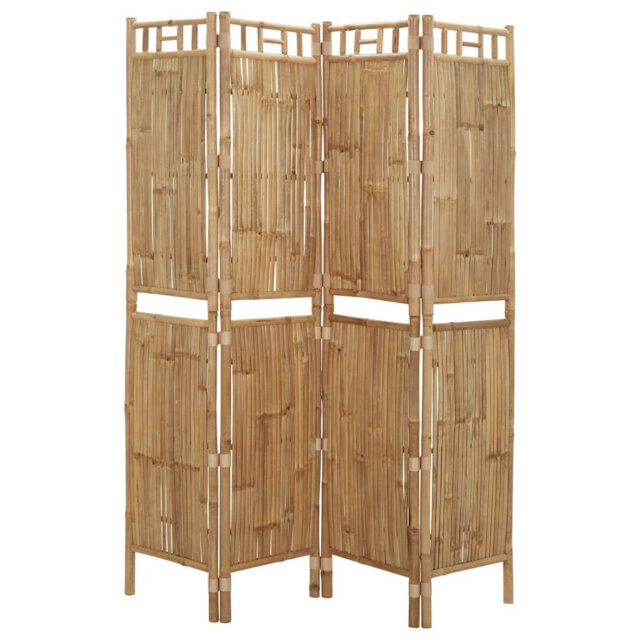 Bay Isle Home 4-Panel Room Divider Bamboo