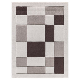 Havana Geometric Beige Brown Large Rugs – Modern Living Room Carpet, Bedroom & Hallway Runner - Soft, Non-Shedding, Stain Resistant Floor Mat
