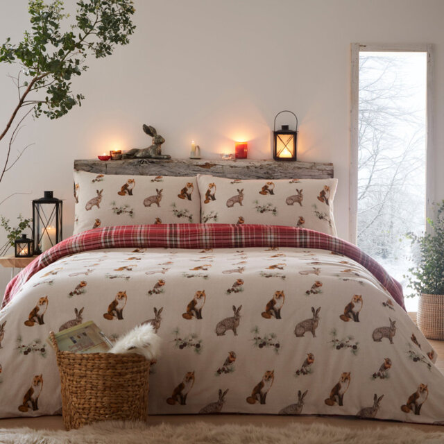 Weronika Brushed Cotton 74 TC Duvet Cover Set