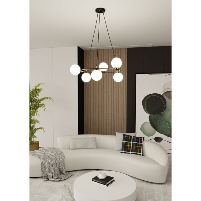 Odin 6 - Light Waggon Wheel Chandelier
