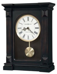 Mia Modern & Contemporary Analogue Quartz Movement / Crystal Tabletop Clock in Black