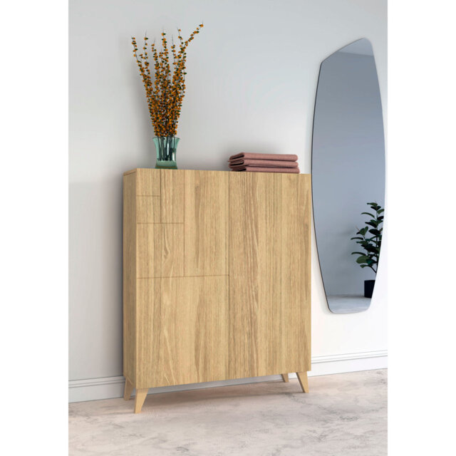 16 Pair Shoe Storage Cabinet