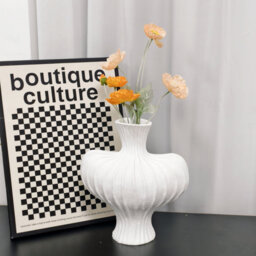 Resin Table Vase Small Flowers Vase For Shelf Dining Table Farmhouse Cabinet Decor