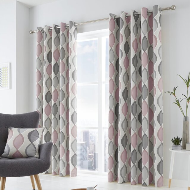 100% Cotton Ready Made Eyelet Curtain