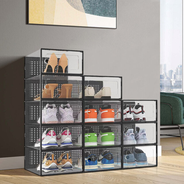Toddington 12 Pair Stackable Shoe Storage Box