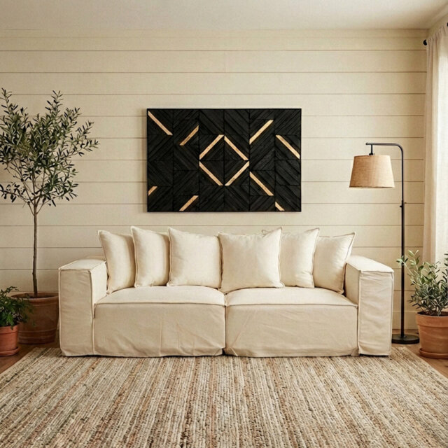 3 Seater Linen Sofa