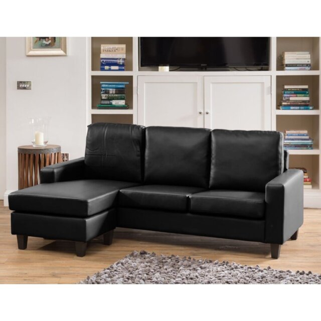Ishiro 3 Seater Faux Leather Corner Sofa