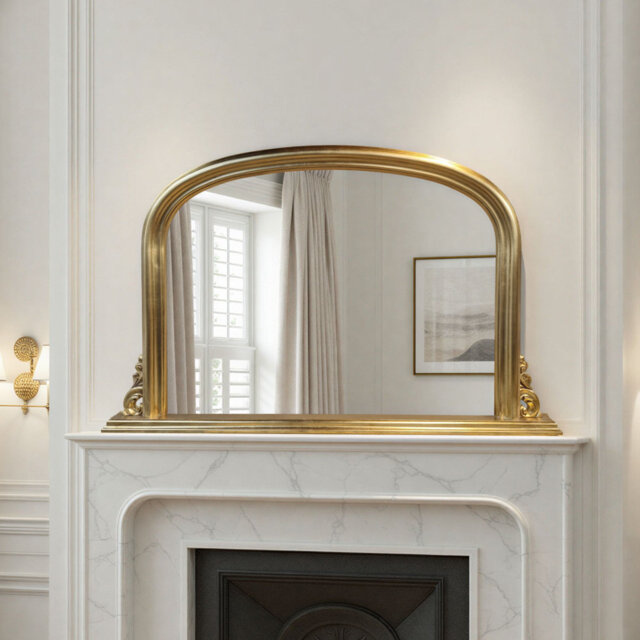 Overmantle Bainum Traditional Arched Mirror