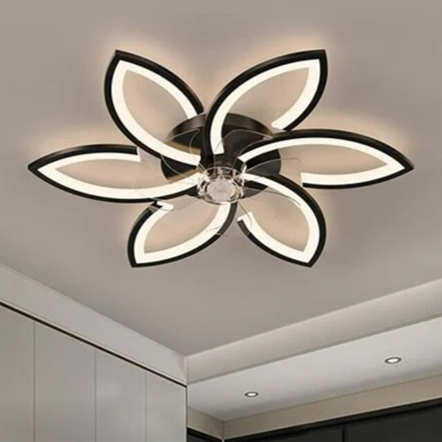 29Cm Aldrina 7 - Blade LED Smart Ceiling Fan with Remote Control and Light Kit Included