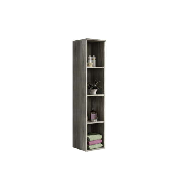 Hemi 30Cm W x 136Cm H x 31Cm D Wall Mounted Bathroom Shelves