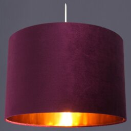 21cm H Velvet Drum Lamp Shade ( Uno )