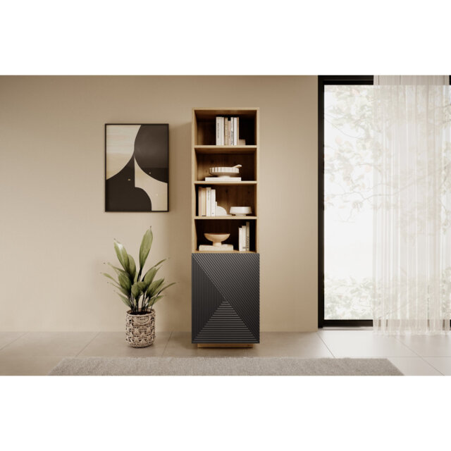 Ayliah 180cm H x 50cm W Standard Bookcase