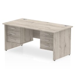 Zetta Solid Wood Base Executive Desk