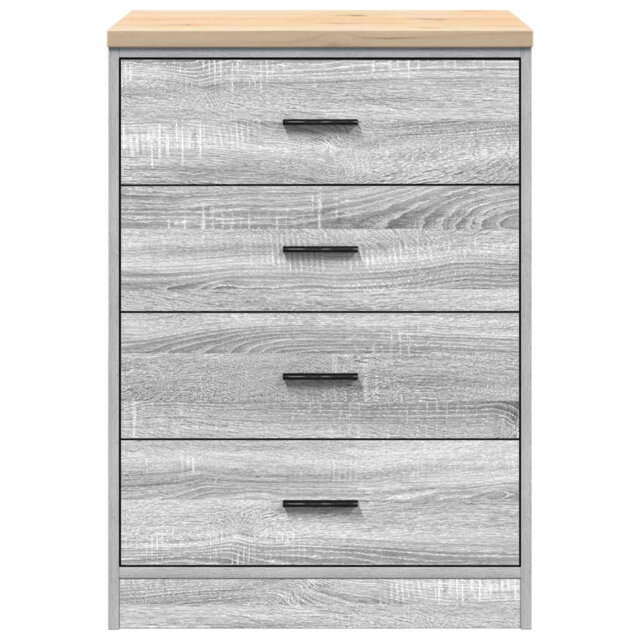 Solid Wood Single Storage Cabinet ( 85cm H x 60cm W x 51cm D)