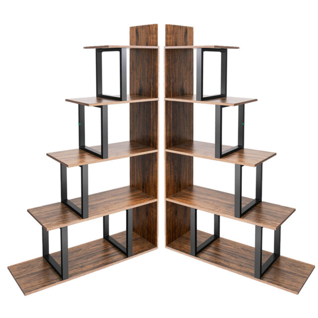 Amill Corner Shelf Unitï¼Set of 2 Ladder Shelving Unit