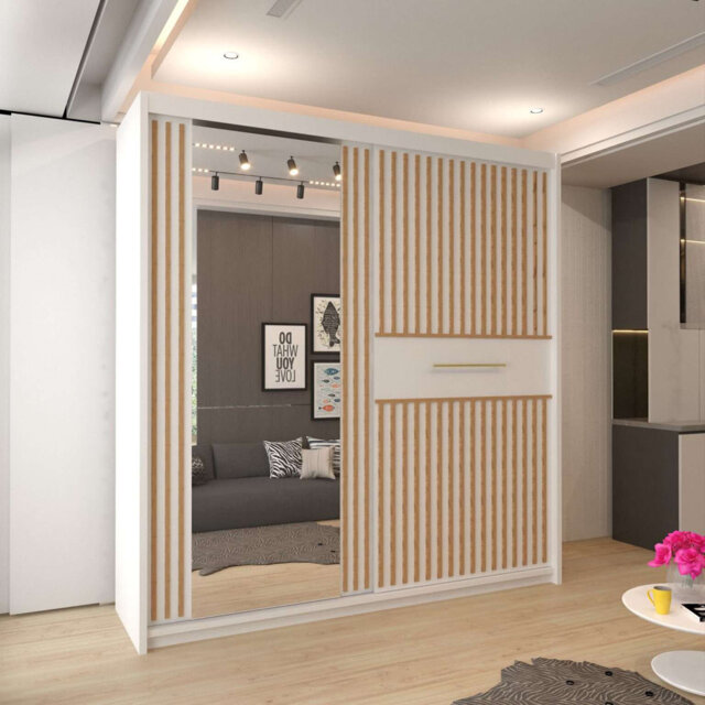 2 Door Laminate Wardrobe