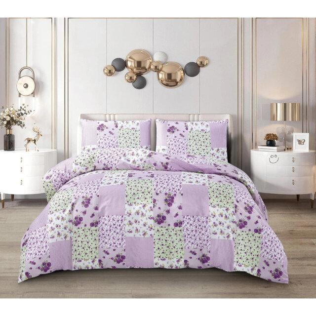 Cotton Patchwork Duvet Cover Set