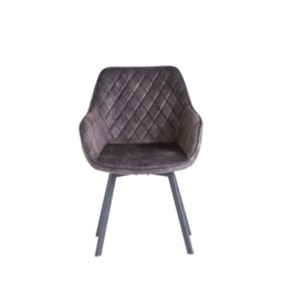 45cm H Velvet Upholstered Side Chair