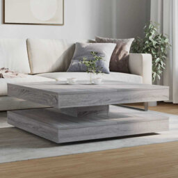 Coffee Table 360-Degree Rotatable 90X90x34.5 Cm