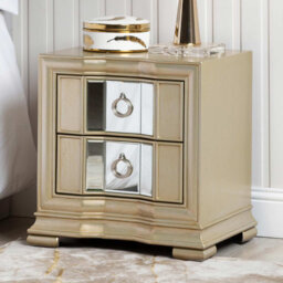 Stanwood 55cm Bedside Table for Bedroom Furniture, 2 Drawer Wooden Storage Cabinet