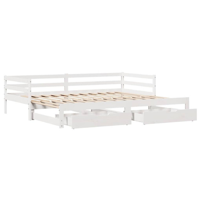 Blasingim Solid Wood Daybed with Trundle