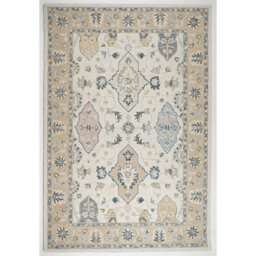 Detisha Wool Hand Tufted Indian Floral Hand Tufted Area Rug - Calming Boho Design