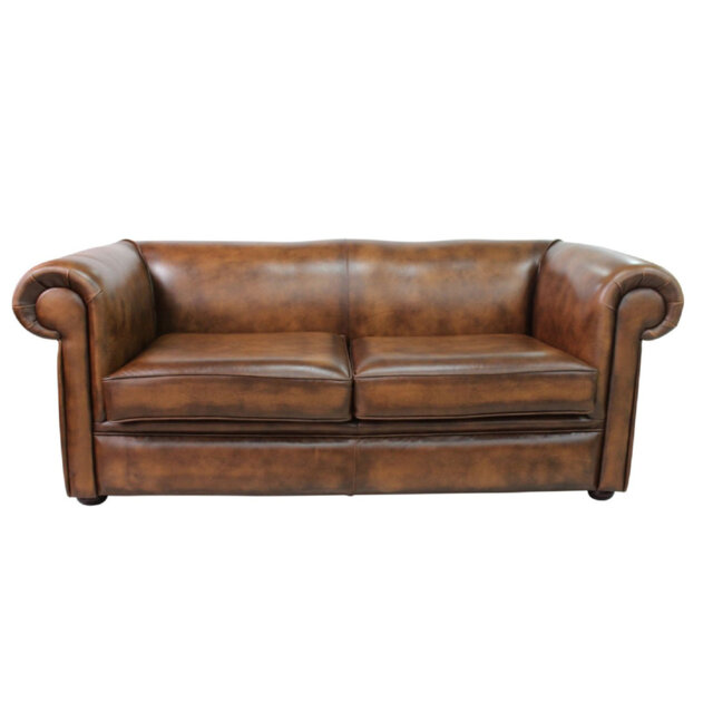 3 Seater Full Grain Leather Sofa