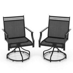 Abimael Swivel Patio Dining Armchair