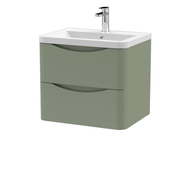Lunar 600mm Single Bathroom Vanity with Integrated Vitreous China Basin