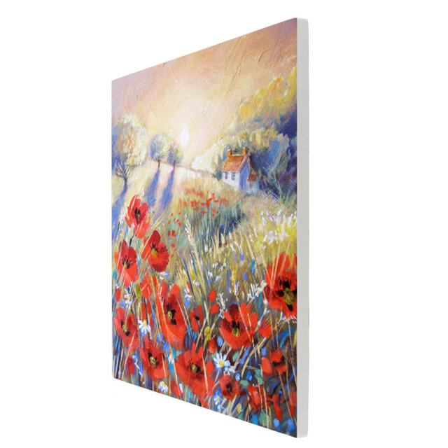 JUDITH YATES Farmhouse Plants & Flowers Wall Decor on Ceramic