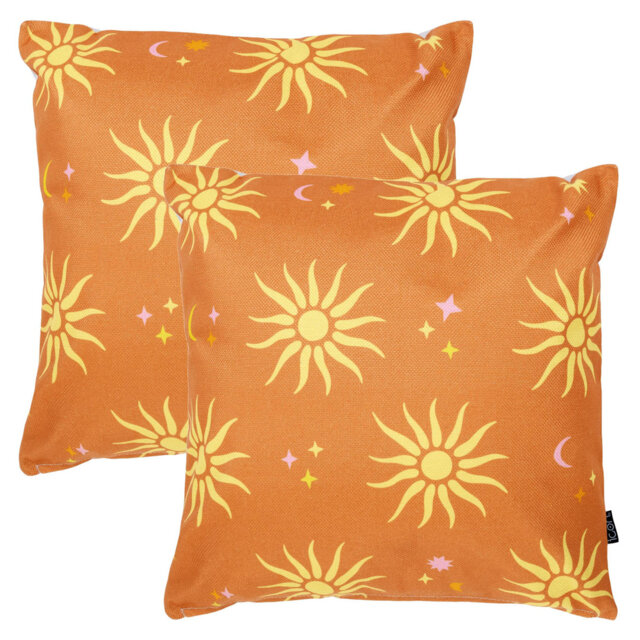 Indoor / Outdoor Abstract Square Cushion