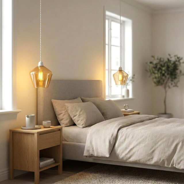 16cm Modern Glass Lamp Shade- 2Pack Lampshade Pendant Light Shade Modern Lampshade Versatile Light Cover for Floor and Table Lamps for Living Room Bed
