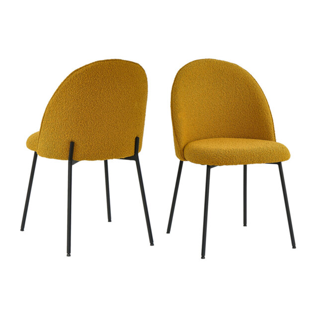 Coventry 46cm H Fabric Upholstered Metal Dining Chair