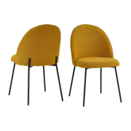 Coventry 46cm H Fabric Upholstered Metal Dining Chair