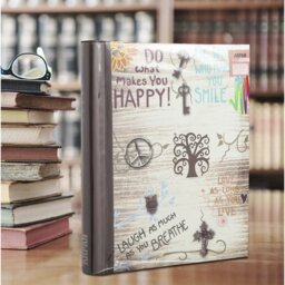 Self-Adhesive Inspirational Slogans Text Photo Album