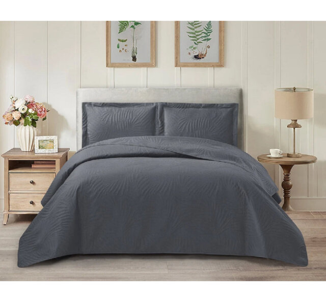Floral Bedspread with Pillow Shams Included
