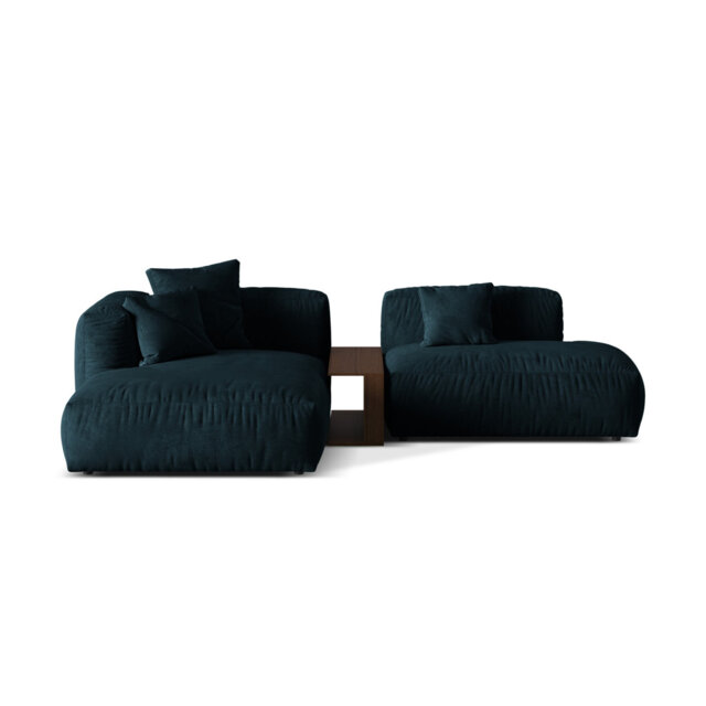 Bedar 2 Seater Velvet Corner Sofa