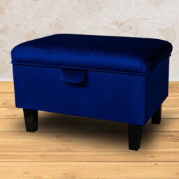 50.8cm Wide Rectangle Solid Colour Footstool Ottoman with Storage