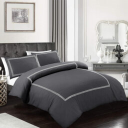 Cotton Blend Duvet Cover Set with Pillowcases Included