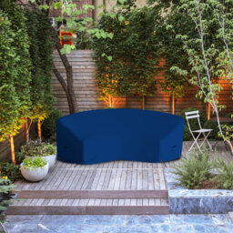 Hokku Designs Curved Sofa Cover, 18 Oz Cover Tuff Waterproof & UV Resistant Material With Drawstring, Ideal For Indoors/Outdoors (190 L X 36 W X 39 H