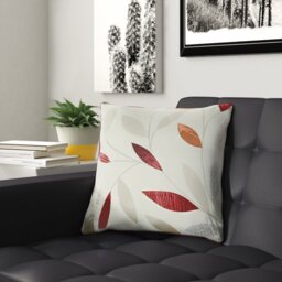 Floral Square Pillow Cover