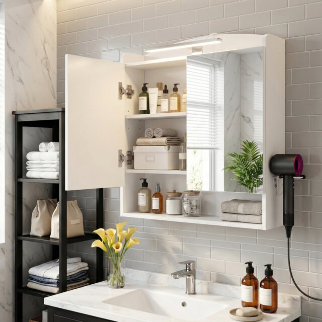 W H Medicine Cabinet Mirror