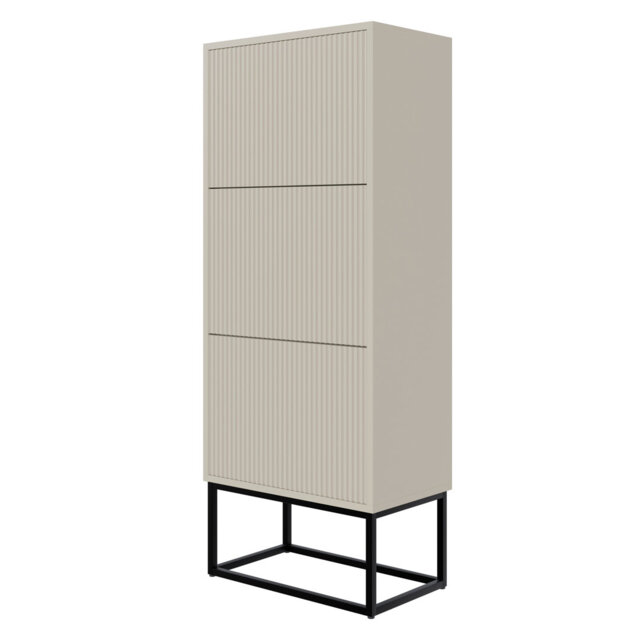 Veldio Three-Tier Shoe Cabinet 50 cm with Legs