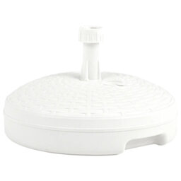 Parasol Base Sand/Water 20 L White Braziel Plastic Rattan