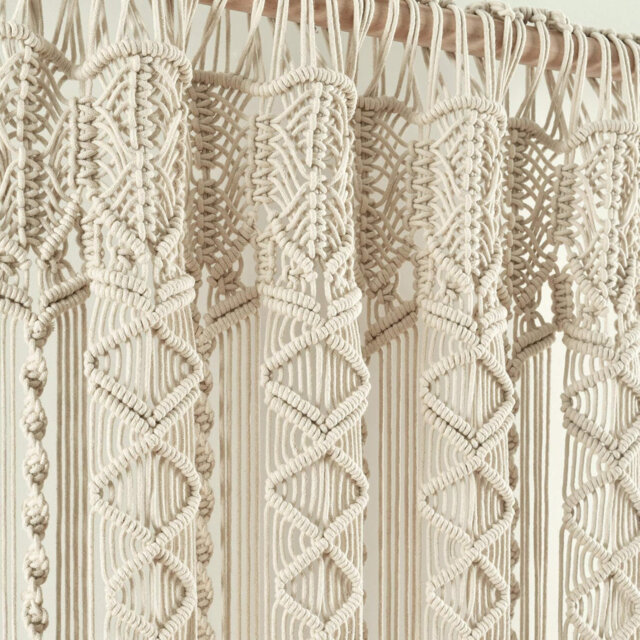 Cotton Semi Sheer Single Curtain Panel