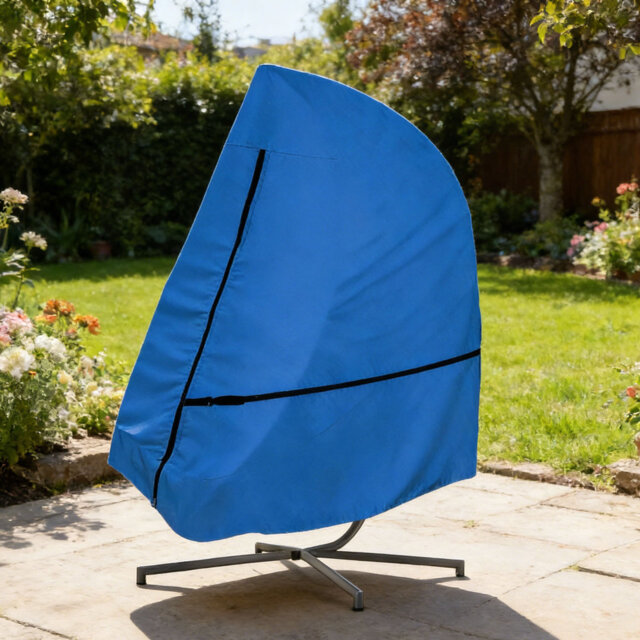 Single Egg Chair Cover, 600D Heavy Duty Waterproof Hanging Egg Chair with Waterproof Zipper 190 x 115cm