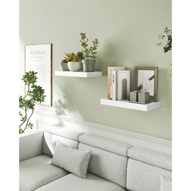 Wall Shelf, Floating Shelf, Wall Mounted, 20 X 40 X 3.8 Cm, For Picture Frames, Wall Decor, Living Room, Study, Kitchen